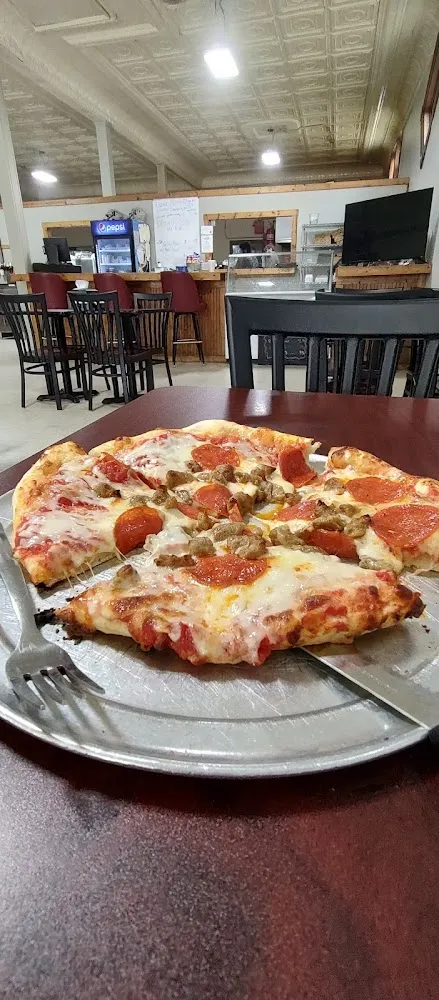 Pepperoni and Sausage Pizza